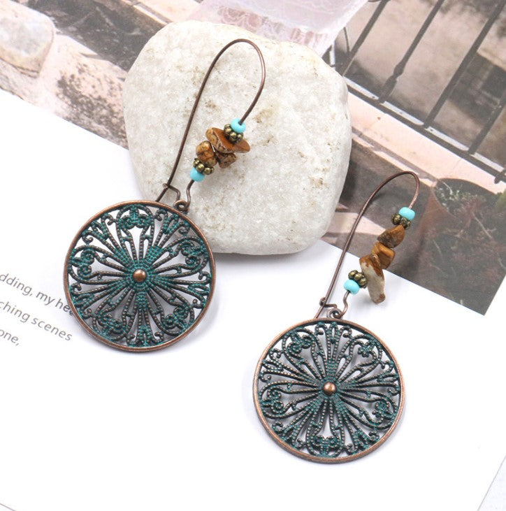 ME03 Cute Teal Boho Earrings Set