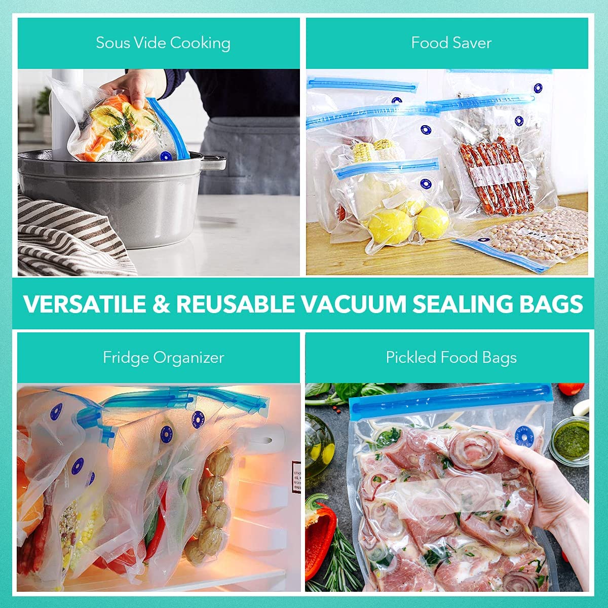Handheld Vacuum Sealer, iQeouc Rechargeable Portable Food Saver Sealer Machine