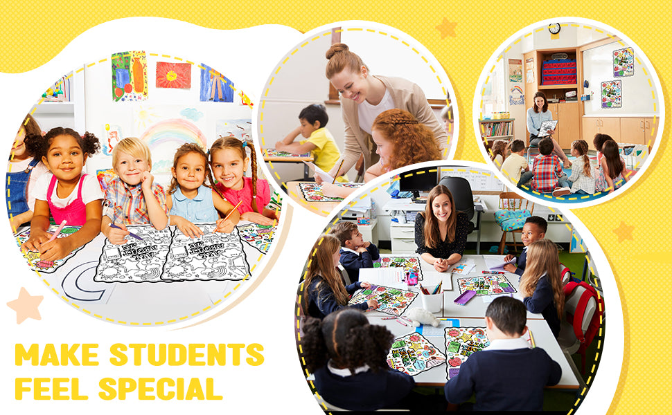 All About Me Student Coloring Posters Fill in Posters (25 Sheets)