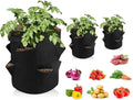 3 Pack Heavy Duty 10-Gallon Garden Growing Bags