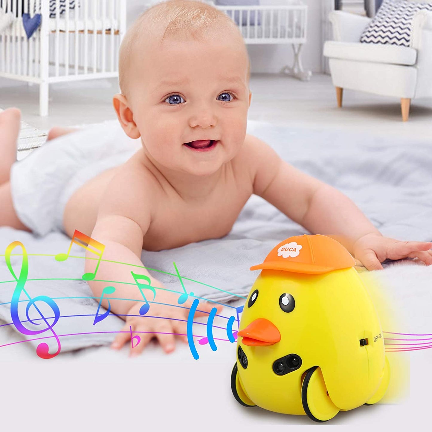 Kids Toy 2 Animals Baby Toddler Companion Pet, Ai intelligent Sensor Interactive Playing Gift for 3+ Year