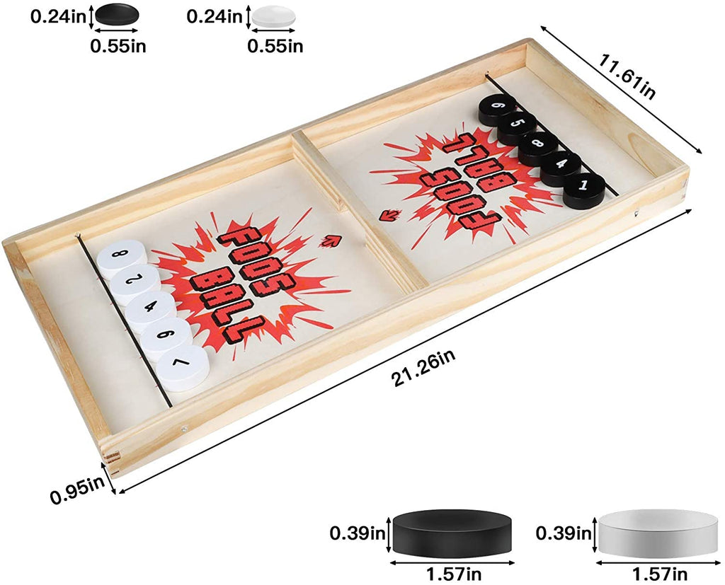 Fast Sling Puck Game ,Slingshot Games Toy, Paced Winner Board Games Toys for Kids Adults