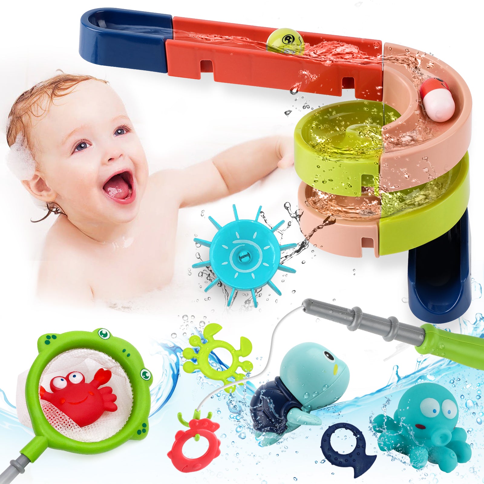 Bath toys stick on sale on wall