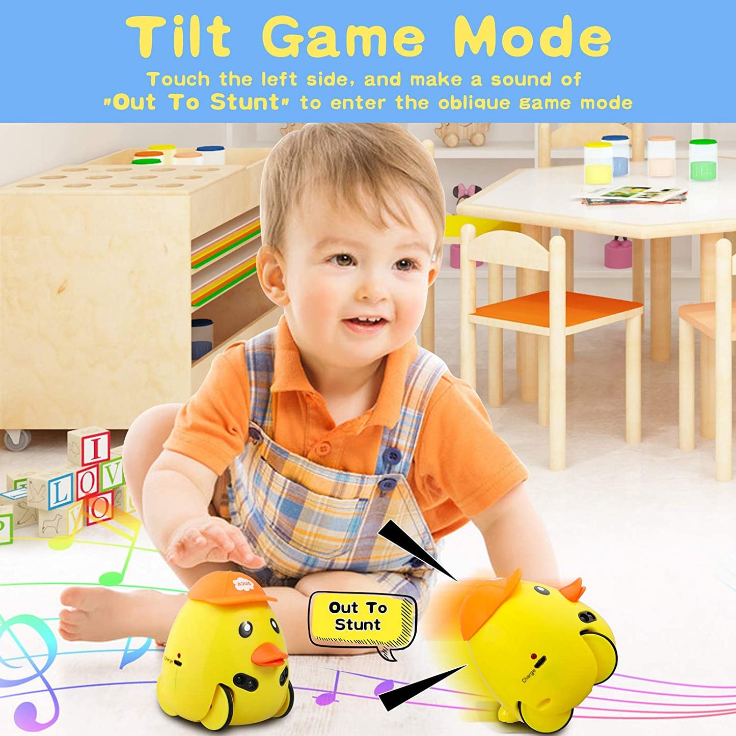 Kids Toy 2 Animals Baby Toddler Companion Pet, Ai intelligent Sensor Interactive Playing Gift for 3+ Year