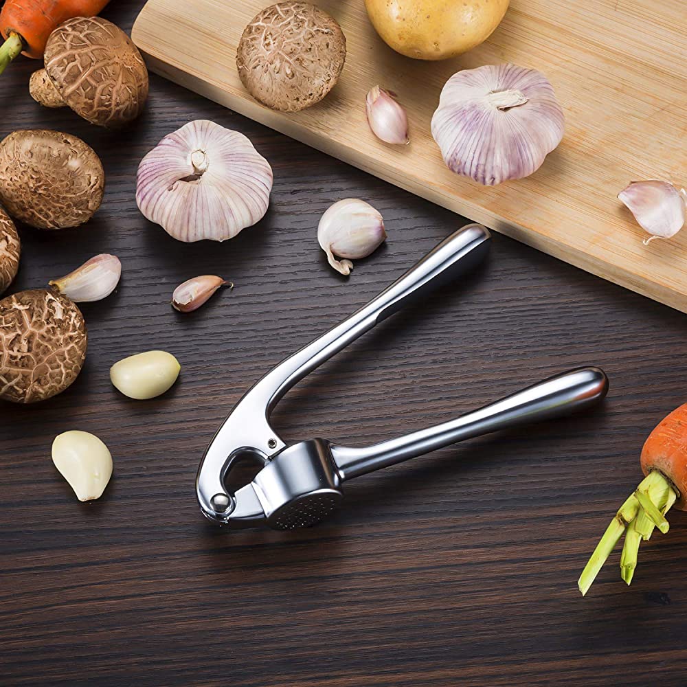 Premium Garlic Press Mincer Crusher for Nuts & Seeds