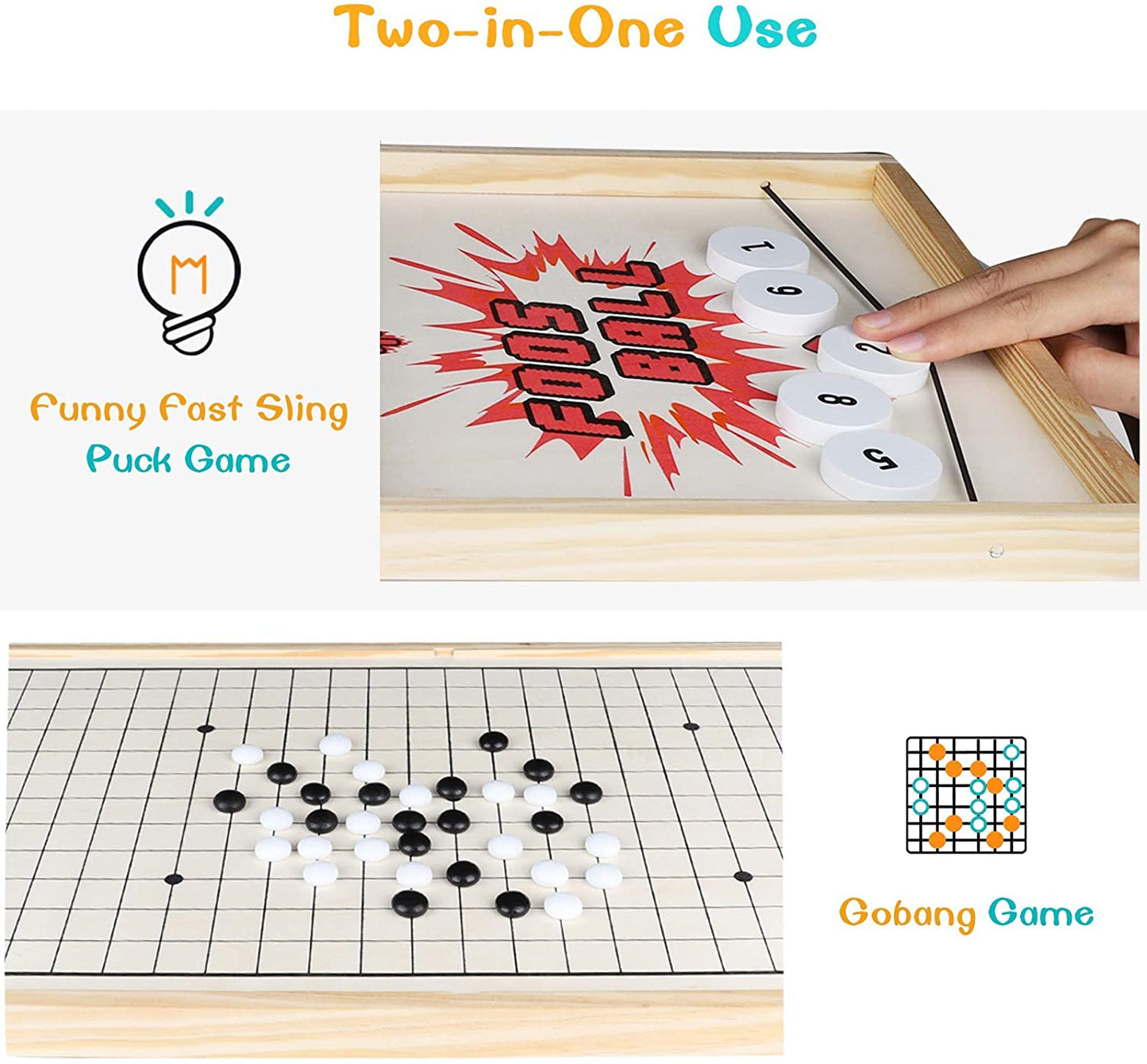 Fast Sling Puck Game ,Slingshot Games Toy, Paced Winner Board Games Toys for Kids Adults