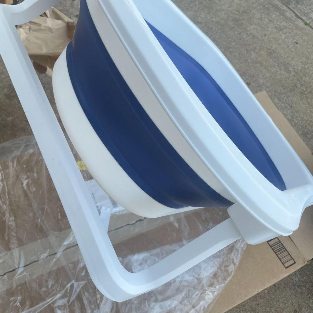 Folding Baby Bathtub Portable Travel Bathtub Washing Tub Multifunctional Bathtub with Soft Mat